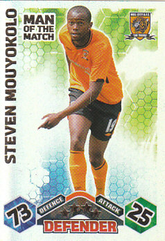 Steven Mouyokolo Hull City 2009/10 Topps Match Attax Man of the Match #390
